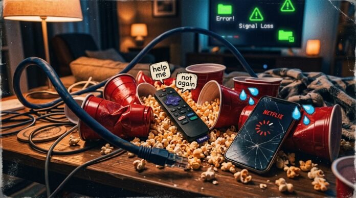 ordered pizza from the place down the street, threw on my favorite hoodie, got the living room dark except for the TV glow… and then Prime just decided the movie should buffer every three minutes. I literally threw a pillow at the screen (didn't help).