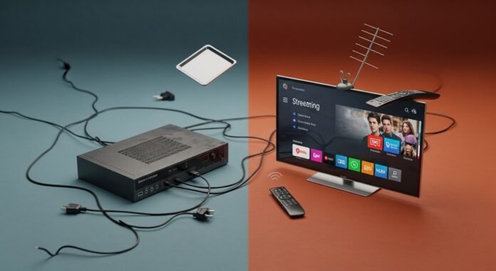 cable vs streaming services, live TV streaming services, cut the cord, YouTube TV vs cable, streaming vs cable pros cons, best live TV streaming 2026, cord cutting, cable TV costs, streaming live channels.