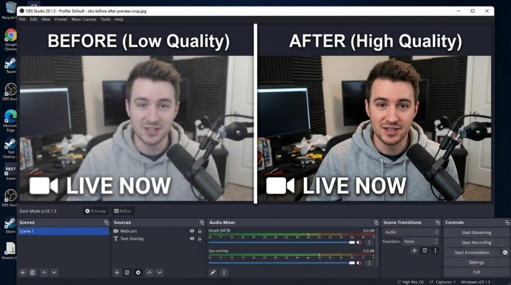 This one's pretty no-nonsense about current presets and bitrates that actually work on mid-range PCs like mine.