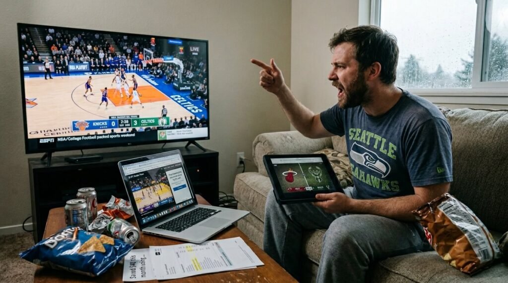 NFL Sundays are sacred in my house, NBA playoffs make me yell at the TV like an idiot, and I'll even watch college football on a random Saturday